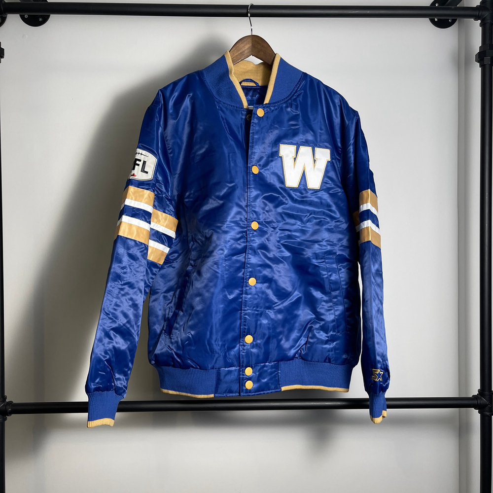 Men's Starter Winnipeg Blue Bomber Jacket, Size M/L/XL